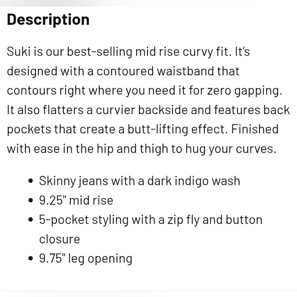 Silver Curvy Fit Mid Rise Skinny Leg - Picture 6 of 6